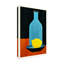 Bo Anderson, bouteille avec citron solitaire sur toile-1278128735