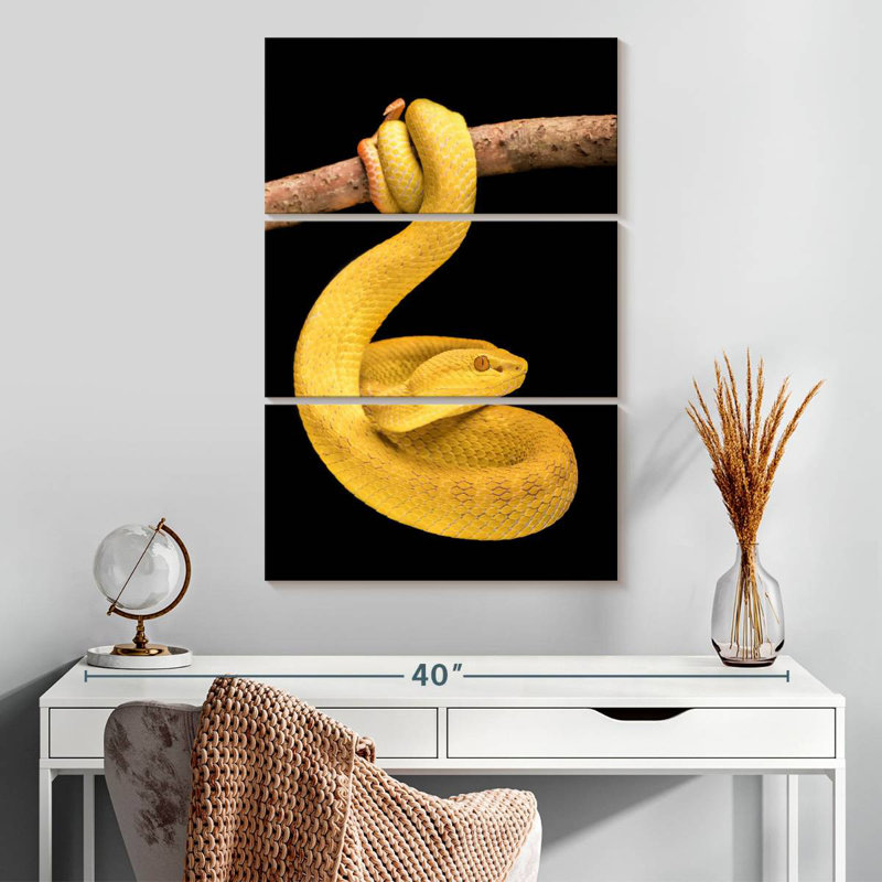 Brampt Venomous Pit Viper, 32" H x 20" W