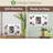 White Wood Beveled Picture Frame with Mat