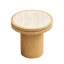 Table de bout ronde en bois aggloméré de 19,49 pouces en bois aggloméré pour le salon et la chambre à coucher-94157960