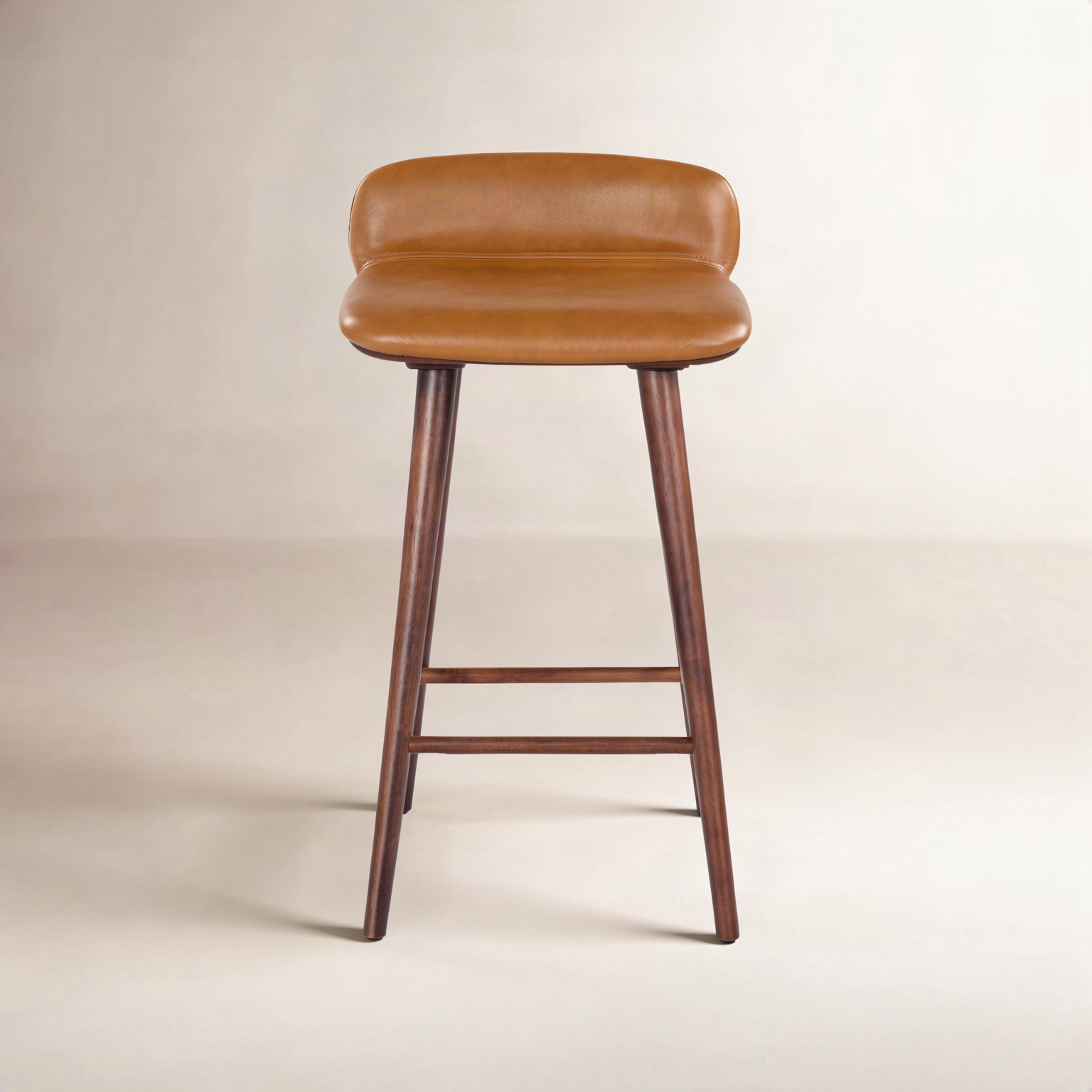 Vanya " Bar Stool, Brown, Short Stool - 28"