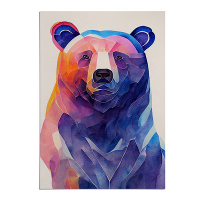 Bear Painting No.1 Abstract - Wall Art