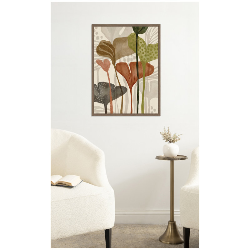 "Earthen Botanicals II" par Nikita Jariwala, reproduction d'art sur toile encadrée