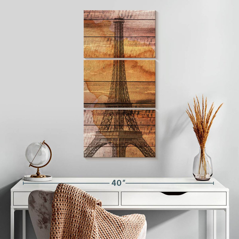 Tour Eiffel en bois, H 32 po x l 15 po