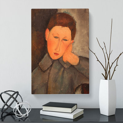 Boy by Amedeo Modigliani - Wrapped Canvas