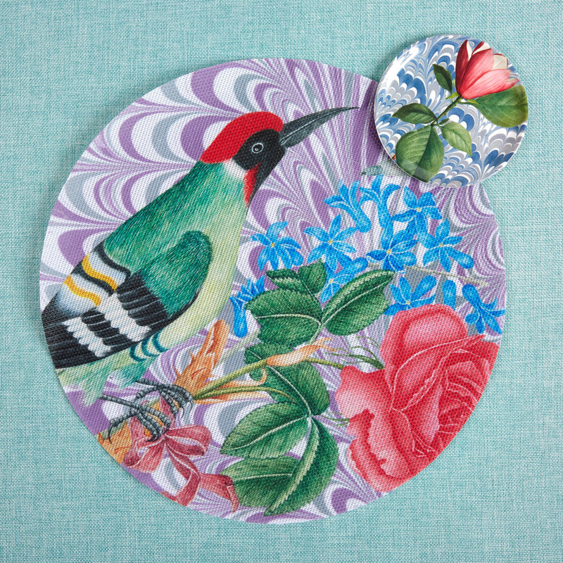 ENSEMBLE DE NAPPES FLORA & FAUNA LAVANDE / 4