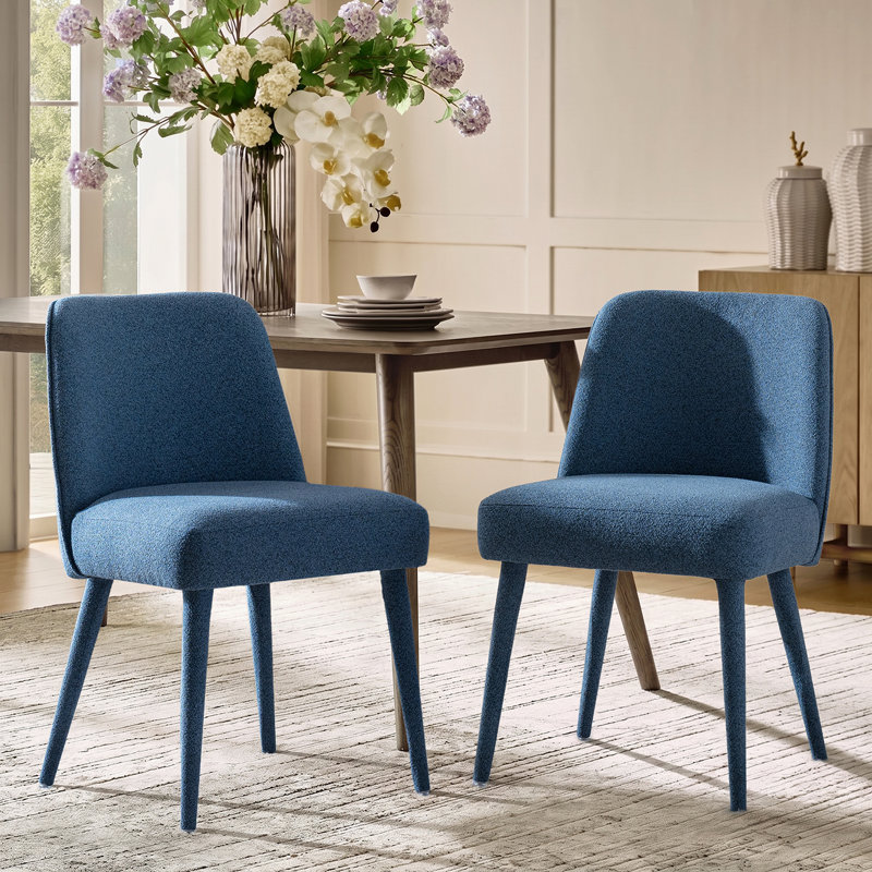 Ensemble de 2 chaises rembourrées Verity, Bleu