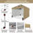 CROWN SHADES 10X10 Comercial Instant Canopy Pop Up Tent with Center Lock (10x10 with 4 Sidewalls)-108466751