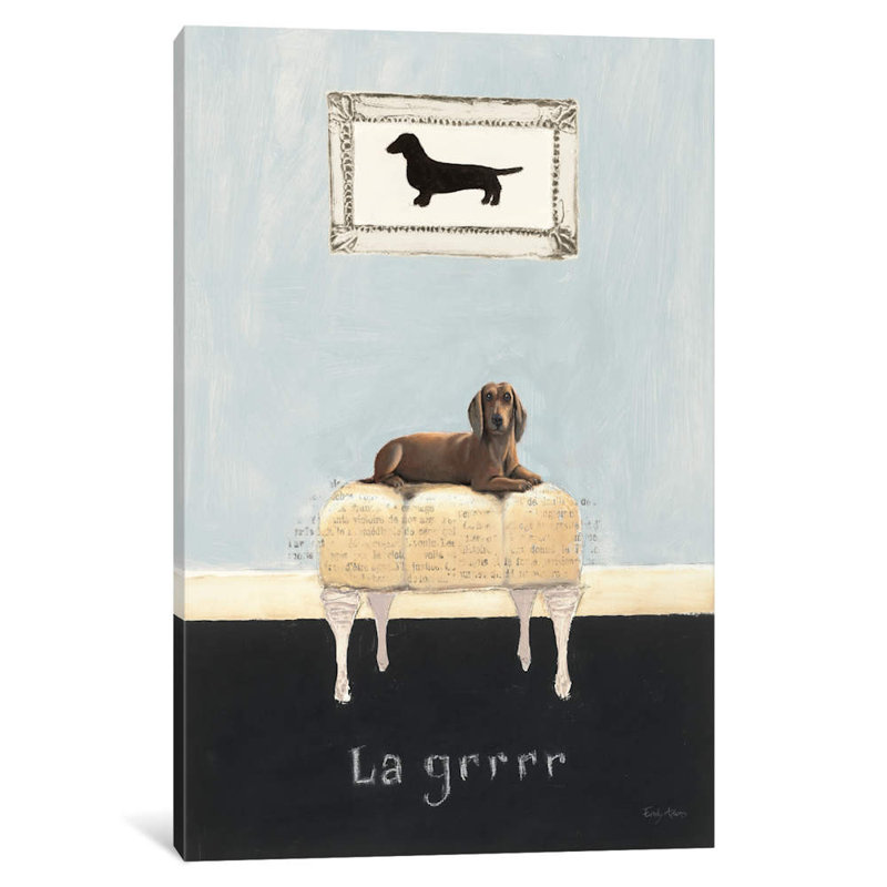 «Emily Adams La Grrr» par Emily Adams, impression sur toile tendue, H 12 po x l 8 po x P 0,75 po, Toile tendue, Pas de tapis