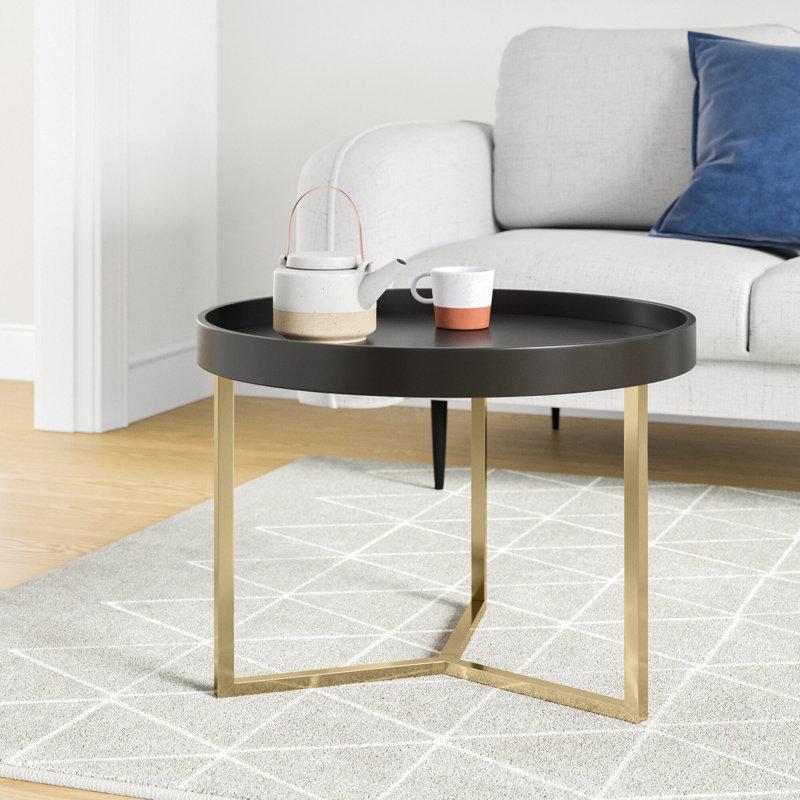 Helen Frame Coffee Table, Gold/Black