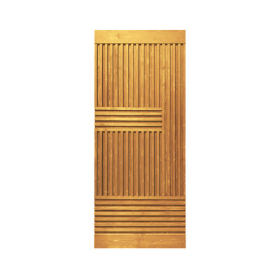 84'' Solid Wood Paneled Painted without Installation Hardware Kit Barn Door