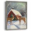 «Christmas Holiday Art CDLxx III», reproduction encadrée - bois massif-1930070958