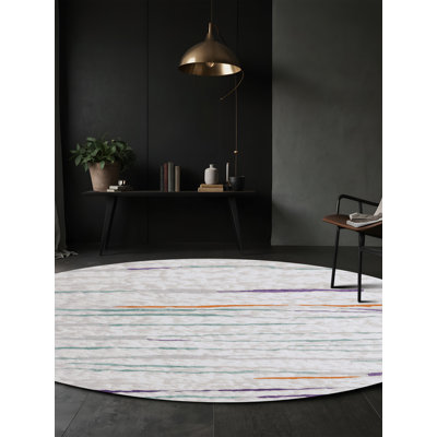 Tapis bleu soyeux et moelleux