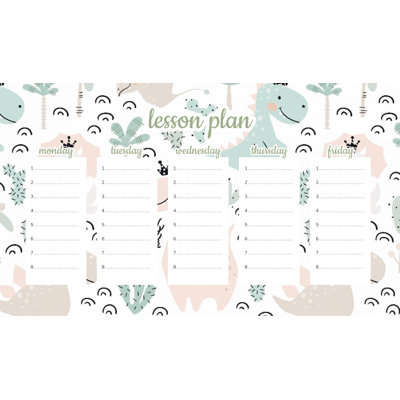 Magnetic Lesson Plan Dinosaurs for Girls