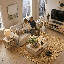 Ensemble de salon moderne avec tables de chevet, table basse et meuble télé Meshoppen-129877751