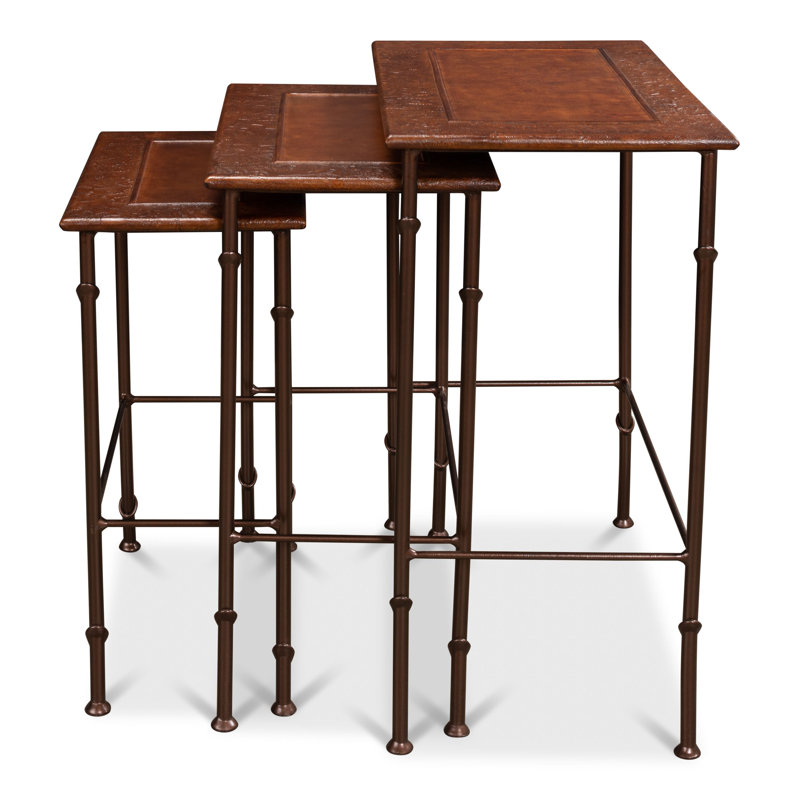 Solid Wood Nesting End Table