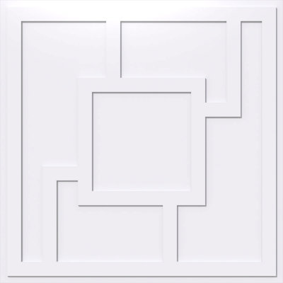 Médaillon de plafond contemporain en PVC de qualité architecturale 36 po x P 12 1/2 po x P 1 po Knox