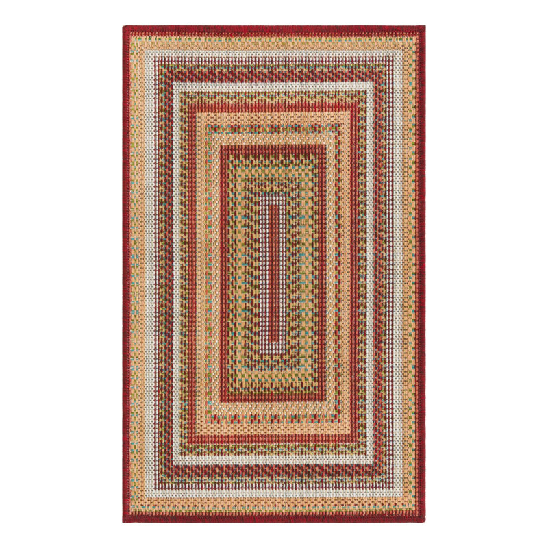 Xavi Flatweave Geometric Area Rug , Rectangle 2' x 2'11"