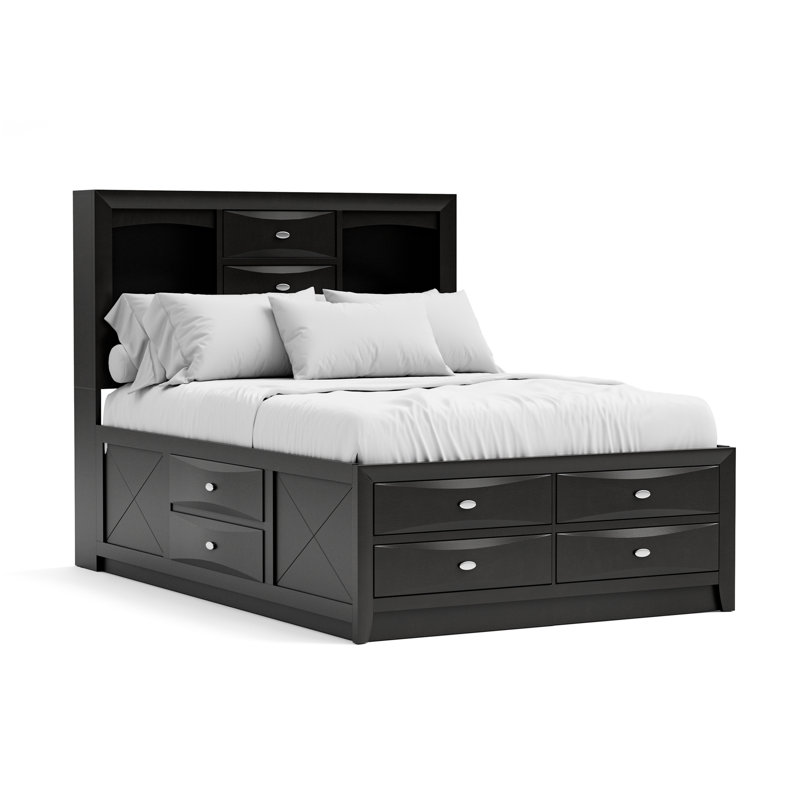 Barrington Bed, Black, Full/ Double
