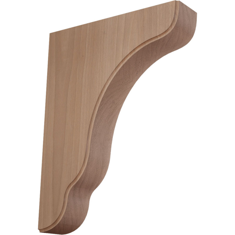 Support en bois Plymouth, Cerisier, H 9,5 po x l 1,75 po x P 7,25 po