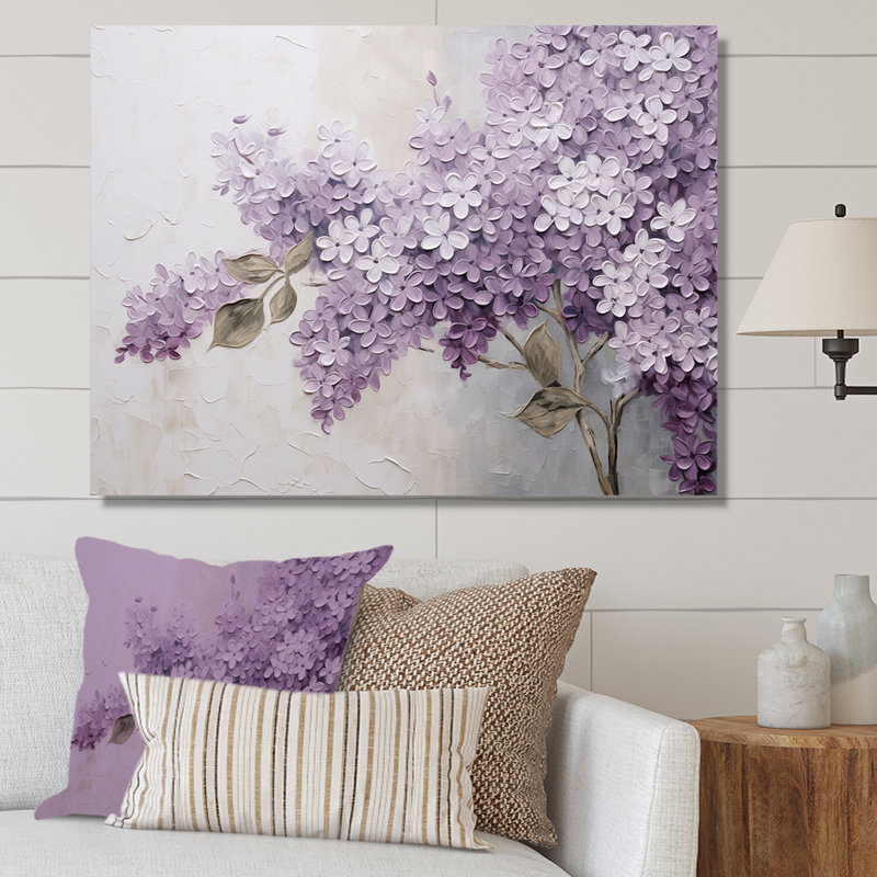 Beautiful Lilac Dreamscape - Print, 34" H x 44" W, Wrapped Canvas, No Frame