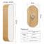 Manufactured Wood LED Swing Arm Sconce