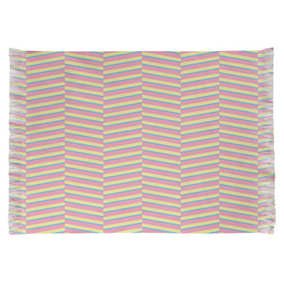 Tapis rose rayures