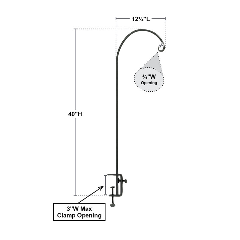 Cybil Metal Hook Plant Stand