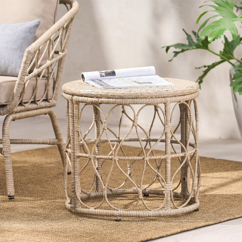 BRUCE SIDE TABLE, 18.5" H x 19.75" W x 19.75" D, Brown