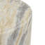 Table de bout cylindrique 18,5 pouces avec base cylindrique sculpturale