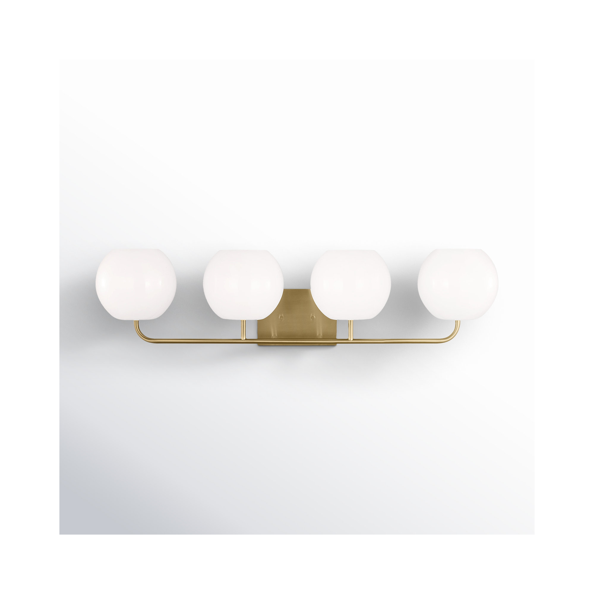 Jorund 4 Light Dimmable Vanity Light, Brushed Steel, Yes