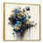 Toile avec cadre flottant or