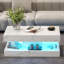 Pedestal Coffee Table with Storage