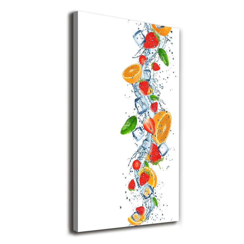 Fruit And Ice - Wrapped Canvas Print