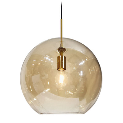 Cendra 1 - Light Brass Sphere Pendant