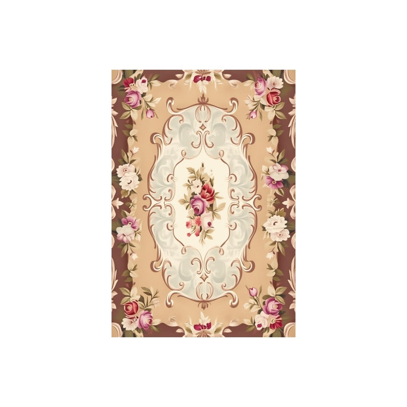 Rideaux de douche Vintage Floral Frame, 71 x 71