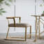 Chaise d'appoint Basic, or vieilli