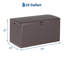 Boîte de rangement de 120 gallons imperméable pour l'intérieur et l'extérieur, contenant de rangement verrouillable pour les outils de mobilier de patio-1651626925