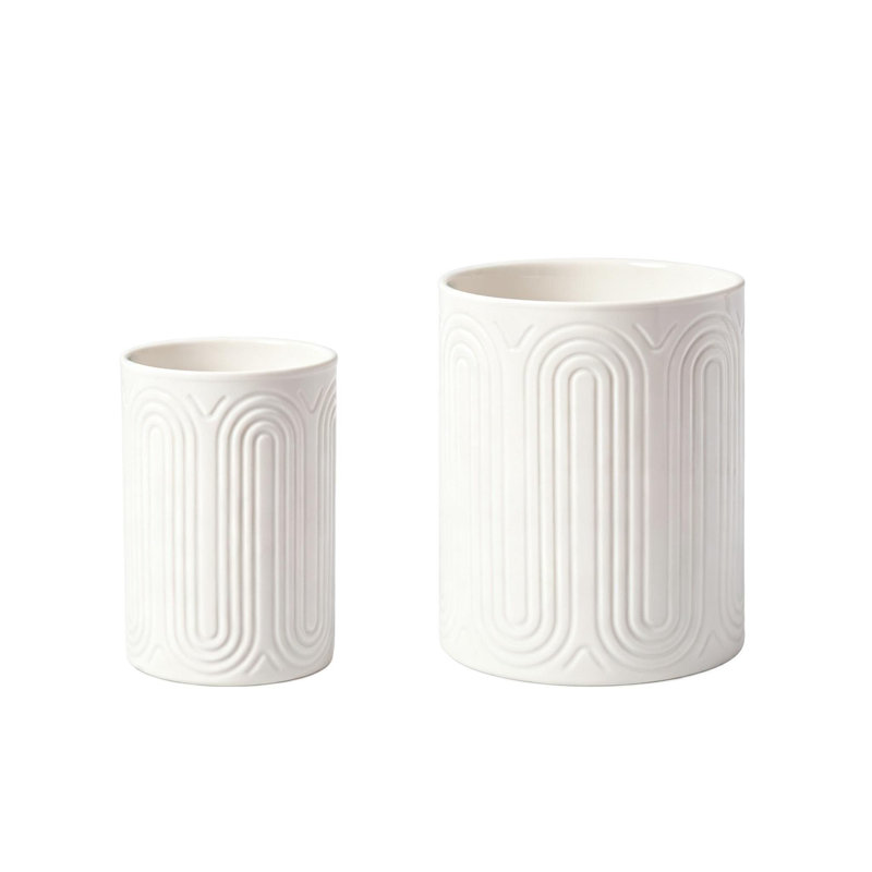 Ceramic / Porcelain Round Utensil Crock