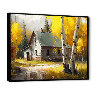 «Small Cottage in Autumn II», reproduction sur toile