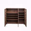 Armoire de rangement à chaussures en bois avec portes à persiennes