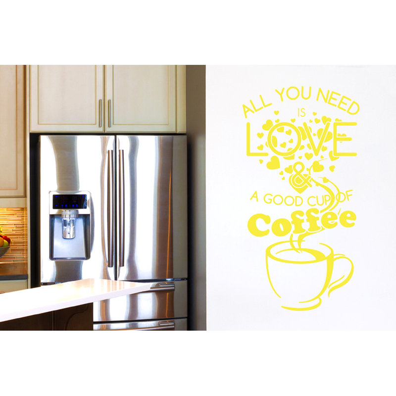 Non-Wall Damaging Wall Decal, Bright Yellow