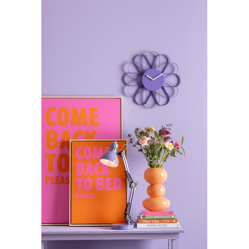 Iron Wall Clock, Purple