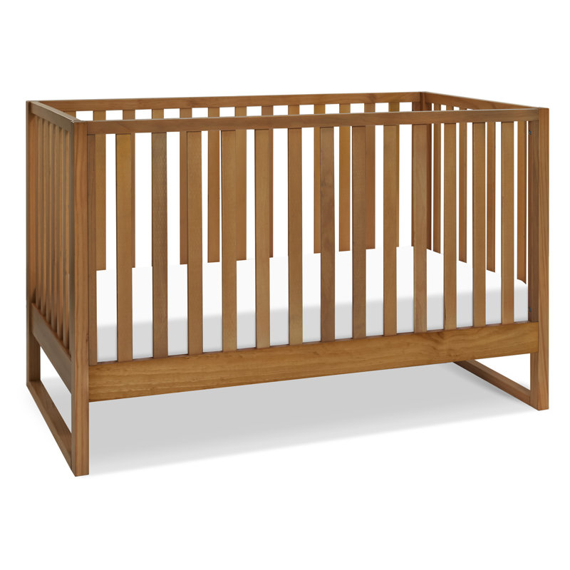 Hunter Chestnut 3-in-1 Convertible Crib with Adjustable Mattress Heights
