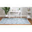 Tapis transitionnel de couleur beige et bleu Esveidy-1273725624