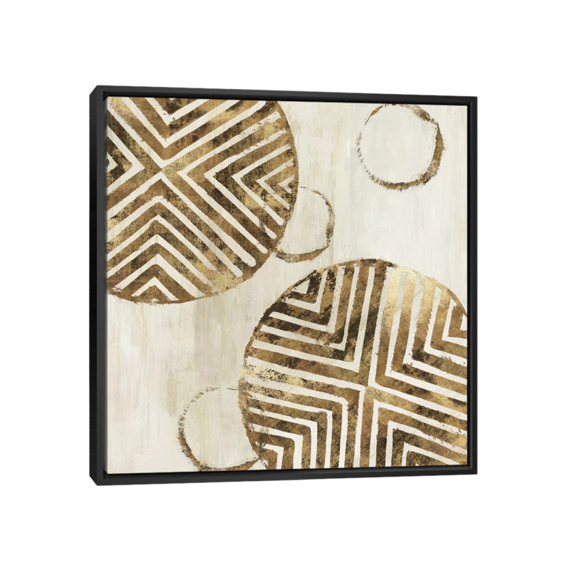 « africain composition », impression sur toile, H 26 po x l 26 po x P 1,5 po, Toile avec cadre noir, Pas de tapis