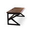 Bureau rectangulaire en bois massif noir-2048310226