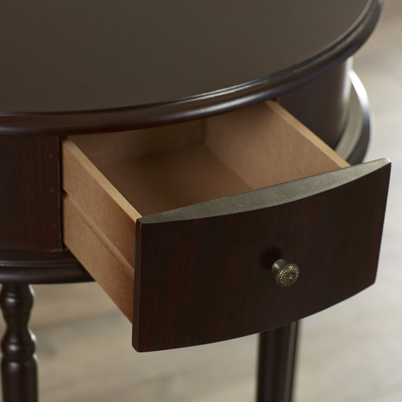 Oldbury End Table with Storage, Espresso