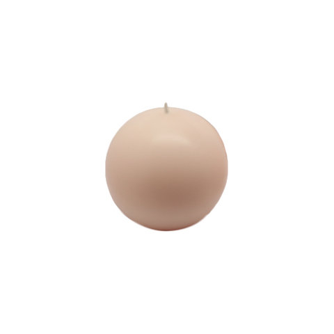 Ball Candle, 3" Diameter, Ivory, Set of 26