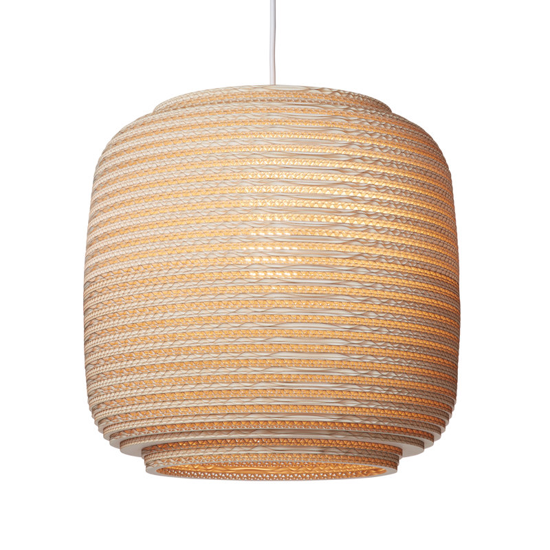 Luminaire suspendu 14 lumières Scraplights Ausi, H 14 po x l 14,5 po x P 14,5 po, Blond